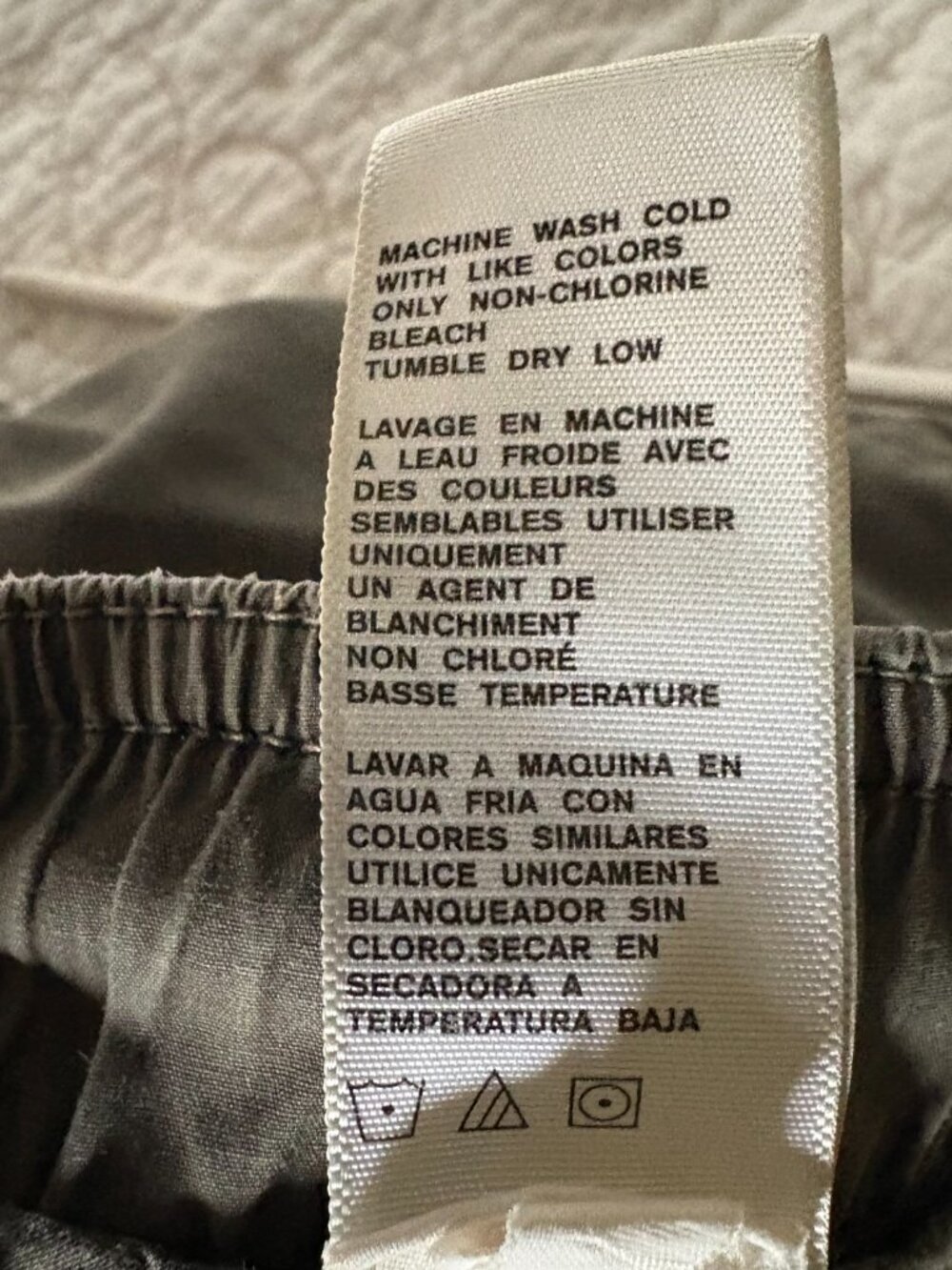 James Perse Stretch Cotton Pull-On Drawstring men's olive pants sz 2 / M / 32–33 - Picture 3 of 5